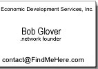 Contact Bob Glover and Economic Development Services